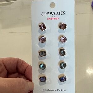 Crewcuts Elegant Crystal Earring Set - 5 Pairs